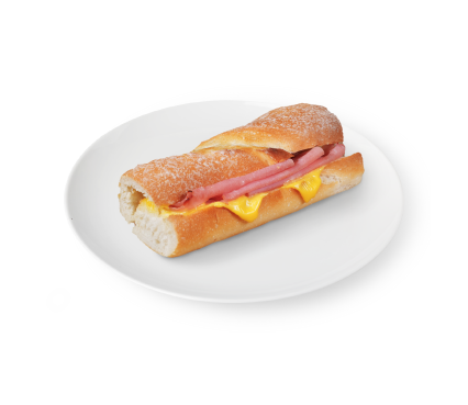 火腿芝士法棍三明治